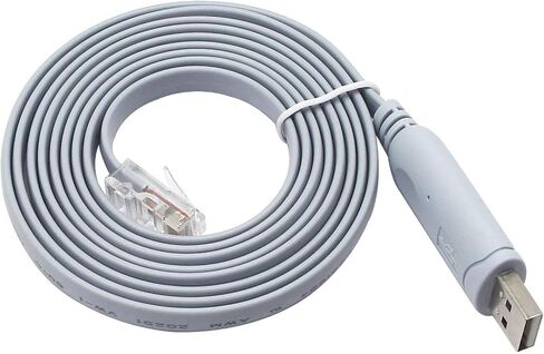 Cisco Console Cable 9-pin DB9 Female Serial RS232 Port to RJ45 Male Cat5 Ethernet LAN Rollover Console Cable Switch Cable Cisco(DB9P to RJ45 1.8M) in Kuwait