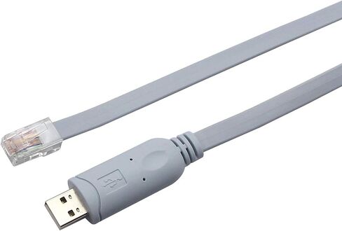 Cisco Console Cable 9-pin DB9 Female Serial RS232 Port to RJ45 Male Cat5 Ethernet LAN Rollover Console Cable Switch Cable Cisco(DB9P to RJ45 1.8M) in Kuwait