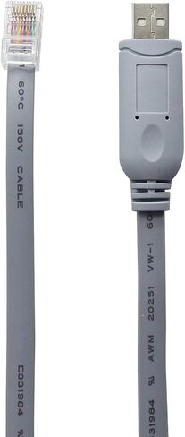 Cisco Console Cable 9-pin DB9 Female Serial RS232 Port to RJ45 Male Cat5 Ethernet LAN Rollover Console Cable Switch Cable Cisco(DB9P to RJ45 1.8M) in Kuwait