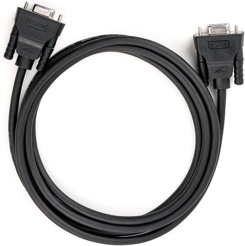 DTECH 1.5 ft Straight Through Serial DB9 Cable Female to Female 9 Pin COM Port Cord for Data Communication (0.5 Meter, Black) in Kuwait