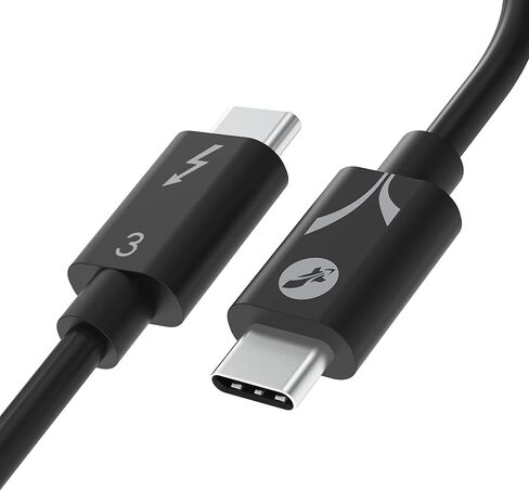 SABRENT Certified Thunderbolt 4 Cable, 2M (6.5ft) – 100W Power Delivery, 8K DisplayPort 1.4, 40Gbps Data Transfer, USB 4/3 Compatible, E-Marker Chip for MacBook, iPad, and Windows Devices (CB-T4M2) in Saudi Arabia