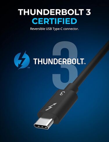 SABRENT Certified Thunderbolt 4 Cable, 2M (6.5ft) – 100W Power Delivery, 8K DisplayPort 1.4, 40Gbps Data Transfer, USB 4/3 Compatible, E-Marker Chip for MacBook, iPad, and Windows Devices (CB-T4M2) in Saudi Arabia