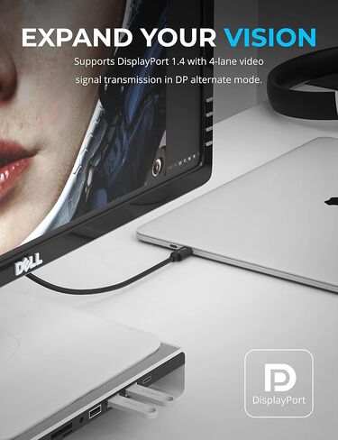 SABRENT Certified Thunderbolt 4 Cable, 2M (6.5ft) – 100W Power Delivery, 8K DisplayPort 1.4, 40Gbps Data Transfer, USB 4/3 Compatible, E-Marker Chip for MacBook, iPad, and Windows Devices (CB-T4M2) in Saudi Arabia