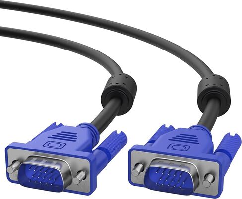 Weduda VGA to VGA Cable 6 feet, 15 pin 1080P Full HD Male to Male Monitor Cable for Computer PC Laptops TV Projectors in Kuwait