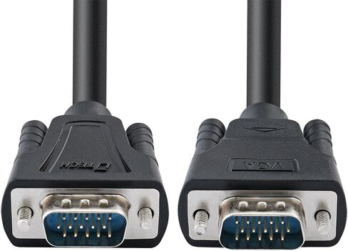 DTech 3 Feet SVGA VGA Computer Monitor Cable Male to Male Supports 1080p High Resolution (1 Meter, Black) in Saudi Arabia