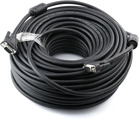 DTech 3 Feet SVGA VGA Computer Monitor Cable Male to Male Supports 1080p High Resolution (1 Meter, Black) in Saudi Arabia