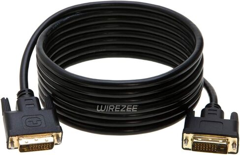 DVI-D Cable Dual Link DVI to DVI Male Wire 24+1 Pin 3ft 6ft 10ft 15ft 25ft (3FT) in Saudi Arabia