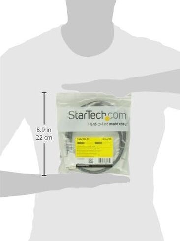 StarTech.com كابل فيديو DVI بطول 6 أقدام M/M DVI-D لشاشة الكمبيوتر / عرض DVI إلى سلك DVI (DVIDDMM6) in Kuwait