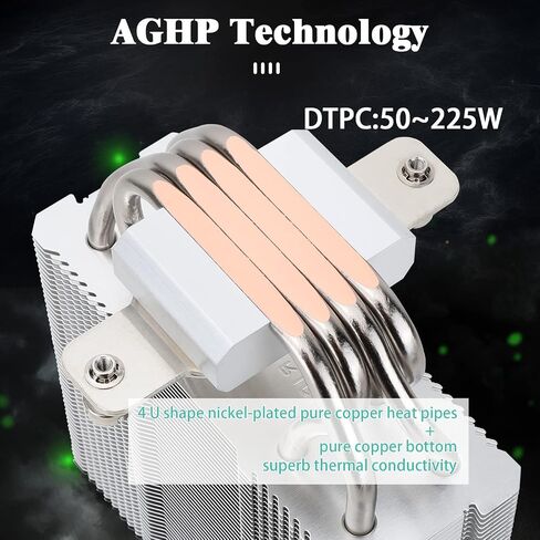 مبرد هواء وحدة المعالجة المركزية Thermalright Assassin X 120 SE، AX120 SE، 4 أنابيب حرارية، TL-C12C PWM مبرد وحدة المعالجة المركزية بمروحة هادئة مع محمل S-FDB، لـ AMD AM4/Intel 1700/1150/1151/1200، LGA1700 in Saudi Arabia
