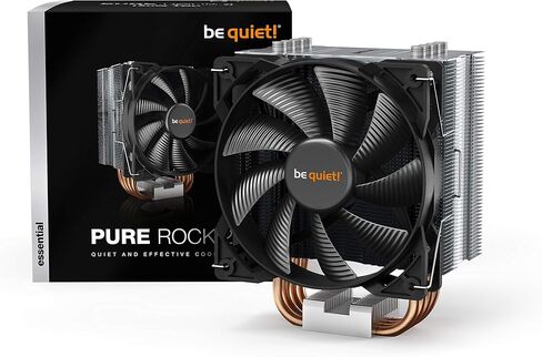 be quiet! Pure Rock 2 150W TDP CPU Cooler | Intel Compatible 1700 1200 2066 1150 1151 1155 2011 Square ILM | AMD-AM4 | Silver | BK006 in Kuwait