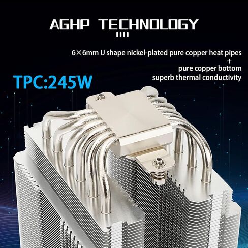 Thermalright Peerless Assassin 120 Black CPU Air Cooler, 6 Heat Pipes,TL-C12B PWM Fan, Aluminium Heatsink Cover, AGHP Technology, for AMD AM4/AM5/Intel LGA 1700/1150/1151/1200/2066/2011 PA120 Black in Saudi Arabia