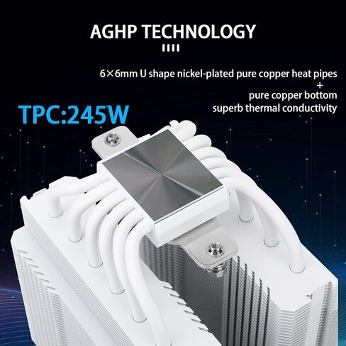 Thermalright Peerless Assassin 120 Black CPU Air Cooler, 6 Heat Pipes,TL-C12B PWM Fan, Aluminium Heatsink Cover, AGHP Technology, for AMD AM4/AM5/Intel LGA 1700/115X/1851/1200/2066/2011 PA120 Black in Kuwait