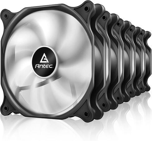 مروحة حافظة Antec مقاس 120 مم، مراوح حافظة RGB، 5 عبوات من مراوح RGB، مروحة كمبيوتر شخصي، 4-PIN RGB، سلسلة F12 5 حزم in Kuwait