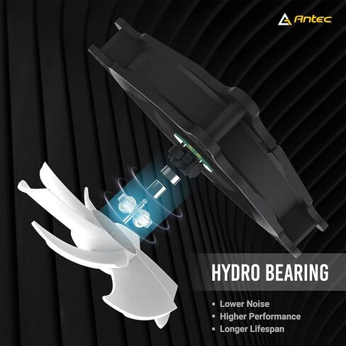 مروحة حافظة Antec مقاس 120 مم، مراوح حافظة RGB، 5 عبوات من مراوح RGB، مروحة كمبيوتر شخصي، 4-PIN RGB، سلسلة F12 5 حزم in Kuwait