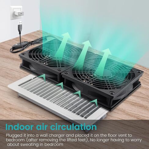 Wathai 120mm x 4 Router TV Box Fan 110v - 240v Big Airflow with Speed Control for DIY Gaming Consoles, Amplifiers, Xbox, Laptop Stand, Mining Machines Devices Cooling in Saudi Arabia