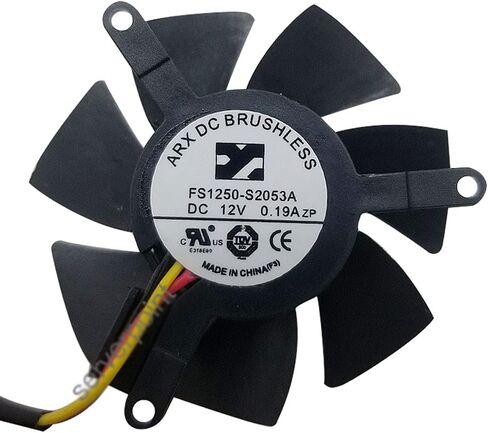 CCBBAA لجيجابايت GTX 1050 Ti FS1250-S2053A 12V 0.19A مروحة بطاقة الرسومات مع مروحة تبريد قطرها 4.5 سم in Kuwait