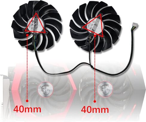 مروحة تبريد بطاقة الرسومات من كافابين 95MM PLD10010S12HH DC12V 0.40A لـ MIS RX470 570 480 580 GTX1080Ti 1080 1070 1060 مروحة تبريد بطاقة الرسومات in Kuwait