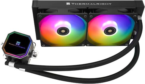 Thermalright Frozen Prism 240 Black ARGB AIO Water Cooler,Liquid CPU Cooler, 2×120mm PWM Fans Water Cooling System,1850RPM High Speed,Compatible with AMD/AM4/AM5 & Intel LGA1150/1151/1200/2011/1700 in Saudi Arabia