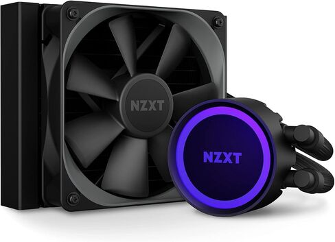 NZXT Kraken 240 RGB - RL-KR240-B1 - 240mm AIO CPU Liquid Cooler - Customizable 1.54" Square LCD Display for Images, Performance Metrics - High-Performance Pump - 2 x F120 RGB Core Fans - Black in Saudi Arabia