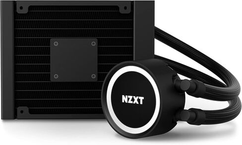 NZXT Kraken 240 RGB - RL-KR240-B1 - 240mm AIO CPU Liquid Cooler - Customizable 1.54" Square LCD Display for Images, Performance Metrics - High-Performance Pump - 2 x F120 RGB Core Fans - Black in Saudi Arabia