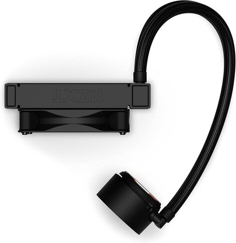 NZXT Kraken 240 RGB - RL-KR240-B1 - 240mm AIO CPU Liquid Cooler - Customizable 1.54" Square LCD Display for Images, Performance Metrics - High-Performance Pump - 2 x F120 RGB Core Fans - Black in Saudi Arabia