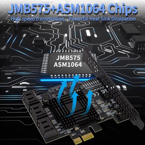 بطاقة تحكم PCI-E X1 إلى SATA 3.0، بطاقات توسيع 4 منافذ SATA III 6 جيجابت في الثانية، تدعم فتحة PCI-Express (1X 4X 8X 16X)، تدعم SSD وHDD، لنظام التشغيل Windows10/7/8/XP/Vista/linux in Kuwait