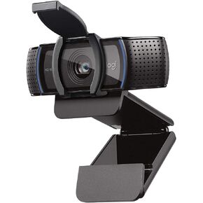Logitech C920S HD Pro Webcam, Full HD 1080p/30fps Video Calling, Clear Stereo Audio, Light Correction, Privacy Shutter, Works with Skype, Zoom, FaceTime, Hangouts, PC/Mac/Laptop/Tablet/XBox - Black in Saudi Arabia