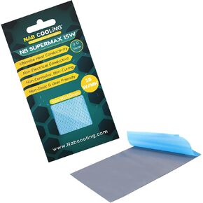 Thermal Pad 15 W/mK, 90x50 Heat Resistance, Non-Conductive, High-Temperature Resistance, Silicone Thermal Pads for Laptop, Heatsink, GPU, CPU, LED & PS4 (90x50x0.5)