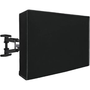 Easy-Going Waterproof Outdoor TV Cover 65-70 inch, Black | Thick Fabric, Fully Covered Bottom, Dustproof Weatherproof TV Cover Screen Protector with Remote Storage Pocket in Saudi Arabia