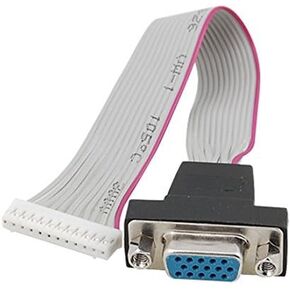 Water & Wood VGA HD15 Female to 12 Pin Connector Ribbon Flat Cable in Kuwait