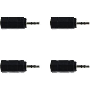 Maxmoral 4pcs 3.5mm Mono to Stereo Adapter 3.5mm Mono Male Plug to 3.5mm TRS Stereo Female Jack for Radio, Headphone in Saudi Arabia