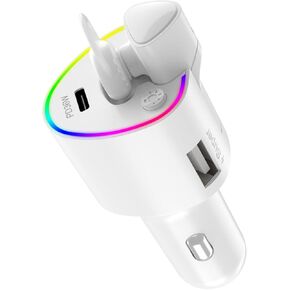 جهاز إرسال FM بلوتوث من Olipiter، محول سيارة بلوتوث، محول شاحن سيارة لاسلكي مع شحن سريع QC3.0+PD36W لمعظم الهواتف الذكية in Kuwait