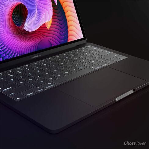 غطاء حماية للوحة المفاتيح رفيع للغاية من UPPERCASE GhostCover®، لعام 2021 2022 2023 M1/M2 Pro/Max MacBook Pro 14/16 A2442 A2485 A2779 A2780، M2 MacBook Air 13/15 A2681 A2941، تخطيط الولايات المتحدة (ANSI)، شفاف in Kuwait