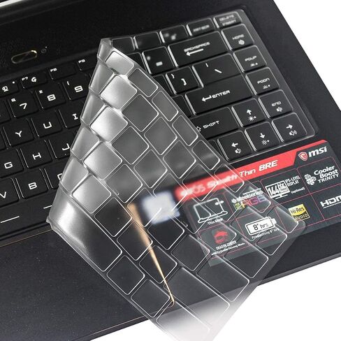 Keyboard Cover Compatible with 2024 MacBook Pro 13 inch M2 A2338 2024 2023-2020 M2 M1 A2338 A2289 A2251 & MacBook Pro 16 inch A2141 2020 2019 Touch Bar & Touch ID Keyboard Protector Skin Cover, Clear in Saudi Arabia