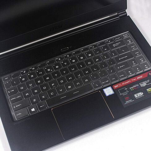 Keyboard Cover Compatible with 2024 MacBook Pro 13 inch M2 A2338 2024 2023-2020 M2 M1 A2338 A2289 A2251 & MacBook Pro 16 inch A2141 2020 2019 Touch Bar & Touch ID Keyboard Protector Skin Cover, Clear in Saudi Arabia