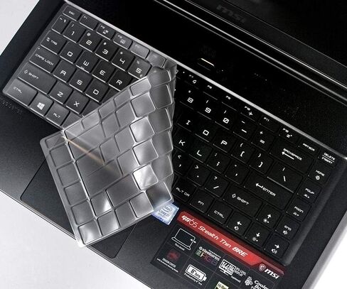 Keyboard Cover Compatible with 2024 MacBook Pro 13 inch M2 A2338 2024 2023-2020 M2 M1 A2338 A2289 A2251 & MacBook Pro 16 inch A2141 2020 2019 Touch Bar & Touch ID Keyboard Protector Skin Cover, Clear in Saudi Arabia