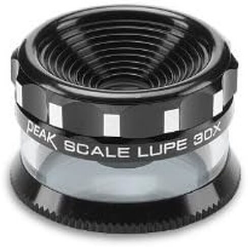 PEAK TS2037M Full Focus Scale Measuring Loupe, 30X Magnification, 7mm Lens Diameter, 5mm Field View in Kuwait