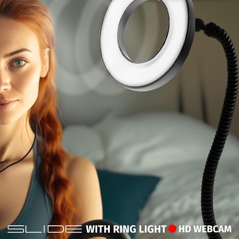1080P Webcam & Ring Light with Stand, Streaming PC Camera with Microphone in Saudi Arabia