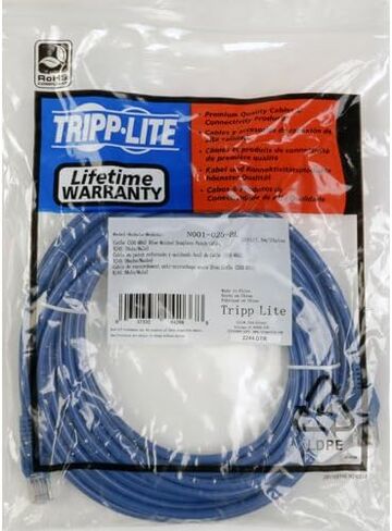 كابل تريب لايت Cat5e 350 ميجا هرتز مصبوب بدون تشابك (RJ45 M/M) - رمادي، 14 قدم (N001-014-GY) in Kuwait