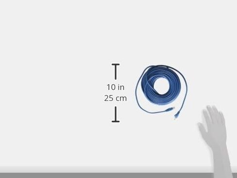 كابل تريب لايت Cat5e 350 ميجا هرتز مصبوب بدون تشابك (RJ45 M/M) - رمادي، 14 قدم (N001-014-GY) in Kuwait