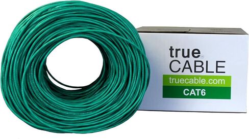 TRUE CABLE Cat6 Riser (CMR)، 1000 قدم، أزرق، 23AWG 4 أزواج من النحاس الصلب العاري، 550 ميجاهرتز، مدرج في قائمة ETL، زوج ملتوي غير محمي (UTP)، كابل إيثرنت بالجملة in Kuwait