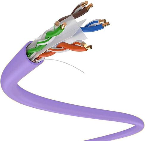 Dripstone 600004 Cat6 Utp Cable Solid 23AWG/Lan Network Ethernet Rj45 Wire - 1000 قدم (304.8 متر) - أبيض in Kuwait