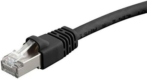 Monoprice Cat6A Ethernet Patch Cable - Network Internet Cord - RJ45, 550Mhz, STP, Pure Bare Copper Wire, 10G, 26AWG, 3ft, Gray in Saudi Arabia