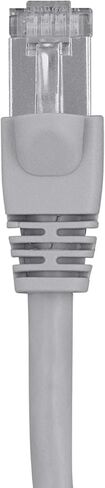 Monoprice Cat6A Ethernet Patch Cable - Network Internet Cord - RJ45, 550Mhz, STP, Pure Bare Copper Wire, 10G, 26AWG, 3ft, Gray in Saudi Arabia