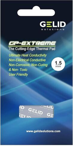 Gelid Solutions GP-Extreme Thermal Pad 80 x 40 x 1.5 mm Excellent Heat Conduction, Ideal Gap Filler Easy Installation Thermal Conductivity 12W in Kuwait