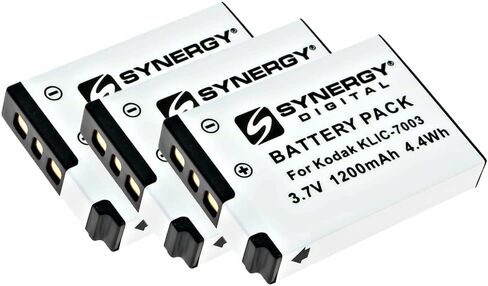 Synergy Digital Digital Camera Battery, Compatible with Kodak KLIC-7003, KLIC7003, 1926450 Digital Camera Battery (li-ion, 3.7V, 1200 mAh) in Saudi Arabia