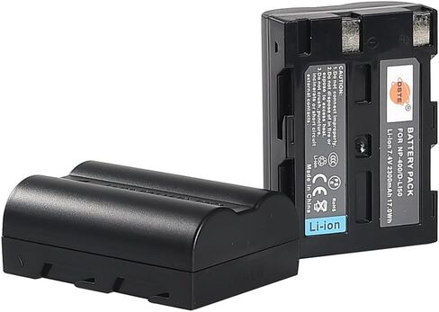استبدال DSTE لبطارية 2x NP-400 + شاحن بطارية مزدوج سريع مع كابل USB صغير متوافق مع Konica Minolta A-5 A-7 Digital Dimage A1 A2 Dynax 5D 7D Maxxum 5d 7d متوافق مع كاميرا Pentax D-LI50 in Saudi Arabia