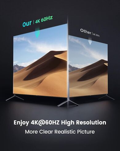 موزع HDMI 2.0 ثنائي الاتجاه HDMI 2.0 HDCP 2.2 مخرج 2 في 1، مقسم HDMI 1 في 2 يدعم HDR ثلاثي الابعاد لجهاز Xbox PS5/4 Roku Fire Stick HDTV in Kuwait