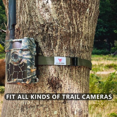 1" x 6.6' Trail Cam Strap,Trail Camera Straps,1800 lbs,Heavy-Duty Game Camera Mounting,Tree Belts,Wildares Durable Nylon Fiber,Long-Lasting Alloy Buckle,Pack of 4 in Saudi Arabia