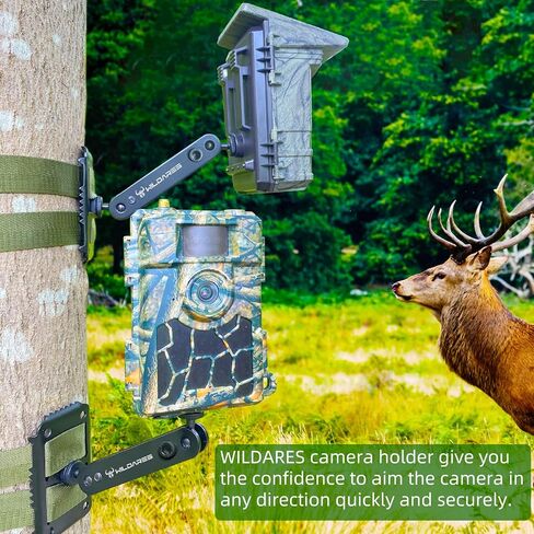 1" x 6.6' Trail Cam Strap,Trail Camera Straps,1800 lbs,Heavy-Duty Game Camera Mounting,Tree Belts,Wildares Durable Nylon Fiber,Long-Lasting Alloy Buckle,Pack of 4 in Saudi Arabia